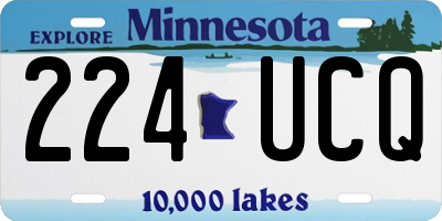 MN license plate 224UCQ