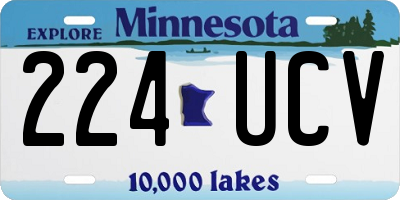 MN license plate 224UCV