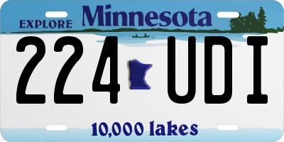 MN license plate 224UDI
