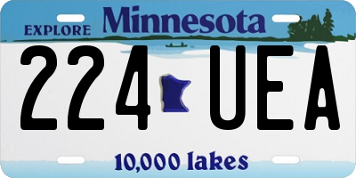 MN license plate 224UEA