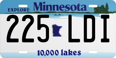 MN license plate 225LDI