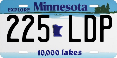 MN license plate 225LDP