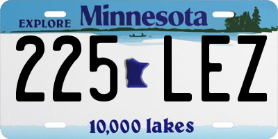 MN license plate 225LEZ