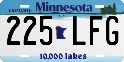 MN license plate 225LFG