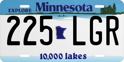 MN license plate 225LGR