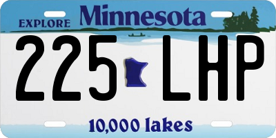 MN license plate 225LHP