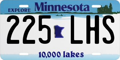 MN license plate 225LHS