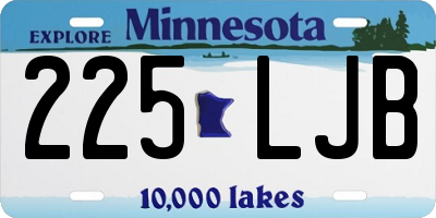 MN license plate 225LJB