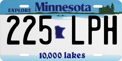 MN license plate 225LPH