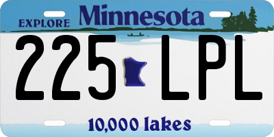 MN license plate 225LPL