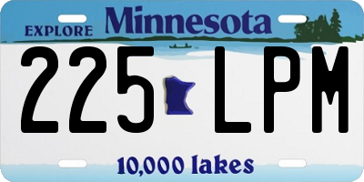 MN license plate 225LPM