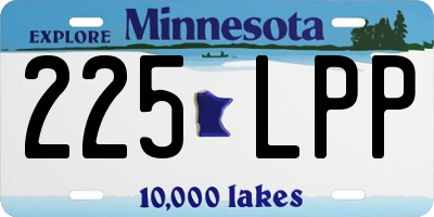 MN license plate 225LPP