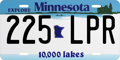 MN license plate 225LPR