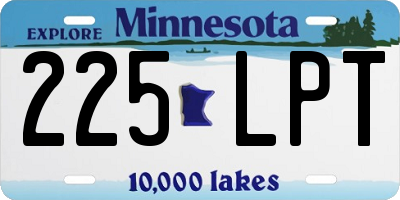 MN license plate 225LPT