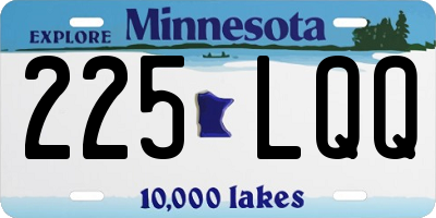 MN license plate 225LQQ