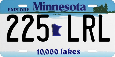 MN license plate 225LRL
