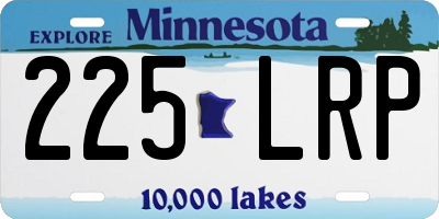 MN license plate 225LRP