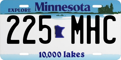 MN license plate 225MHC
