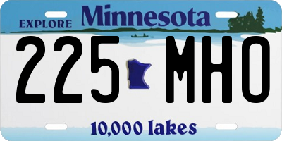 MN license plate 225MHO
