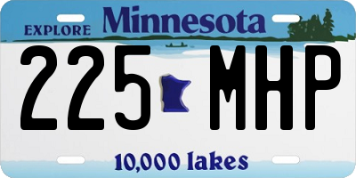 MN license plate 225MHP