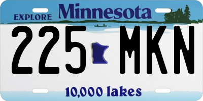 MN license plate 225MKN