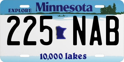 MN license plate 225NAB