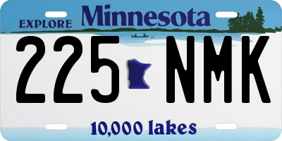 MN license plate 225NMK