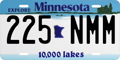 MN license plate 225NMM