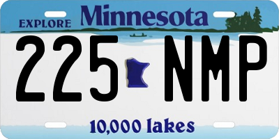 MN license plate 225NMP