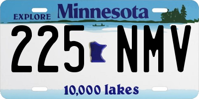 MN license plate 225NMV
