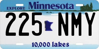 MN license plate 225NMY