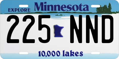 MN license plate 225NND