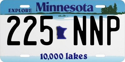 MN license plate 225NNP