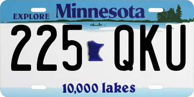 MN license plate 225QKU
