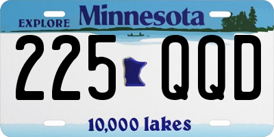 MN license plate 225QQD