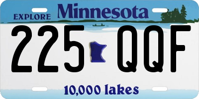 MN license plate 225QQF