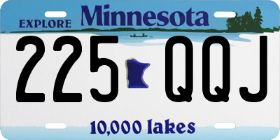 MN license plate 225QQJ