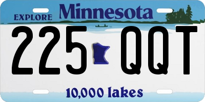 MN license plate 225QQT