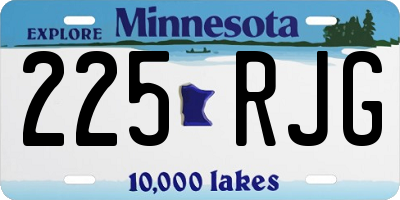 MN license plate 225RJG