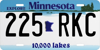 MN license plate 225RKC