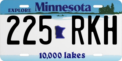 MN license plate 225RKH