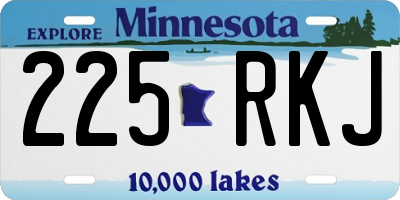 MN license plate 225RKJ
