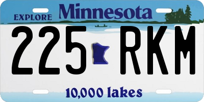 MN license plate 225RKM