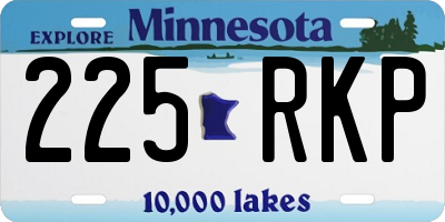 MN license plate 225RKP