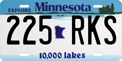 MN license plate 225RKS