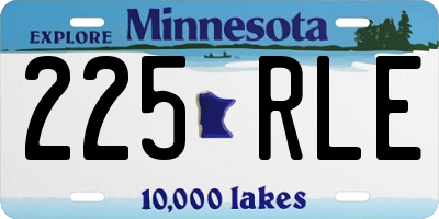 MN license plate 225RLE