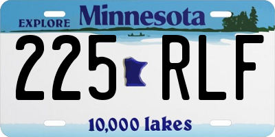 MN license plate 225RLF