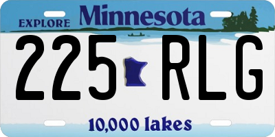 MN license plate 225RLG