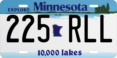 MN license plate 225RLL