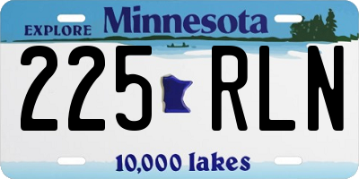 MN license plate 225RLN